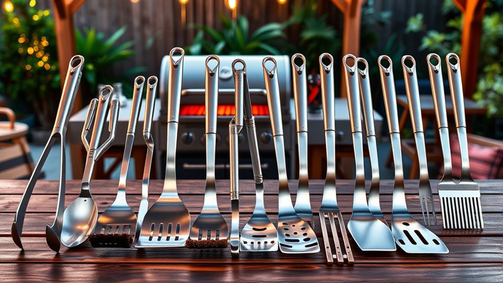 top stainless steel grill sets