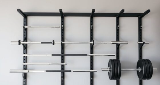 top wall mounted barbell racks