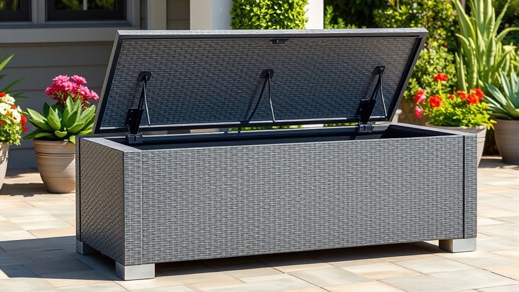top waterproof outdoor storage benches