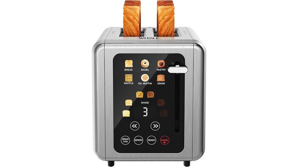 touch screen 2 slice toaster