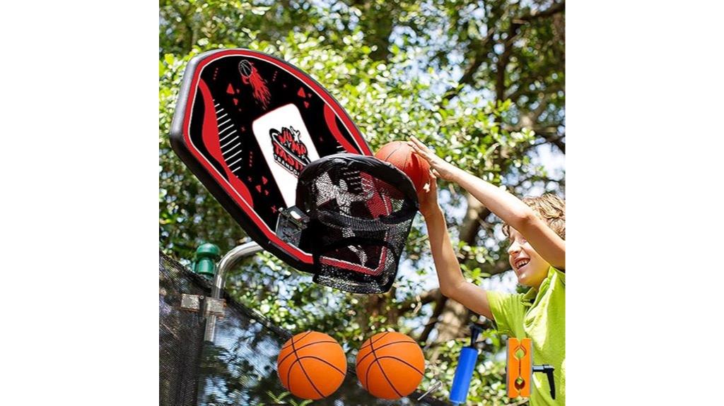 trampoline hoop with accessories