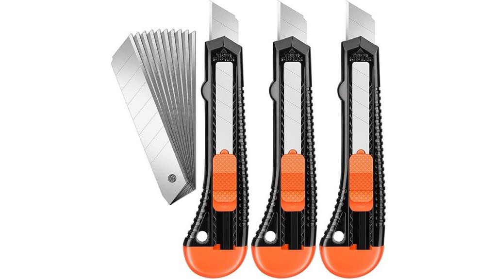 triple pack box cutters