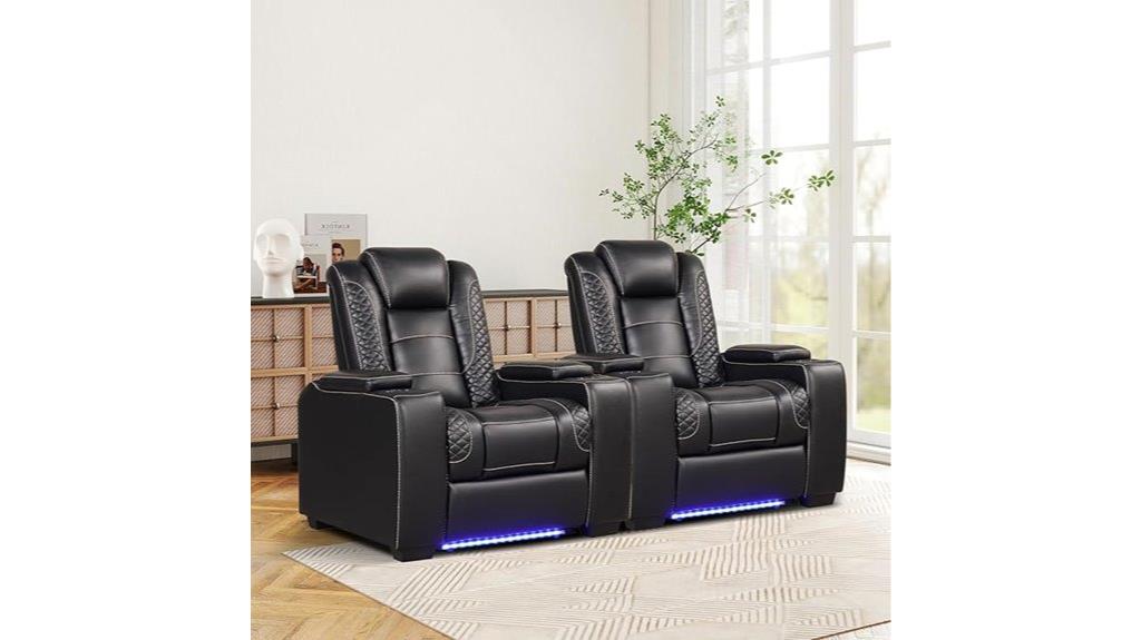 two piece home theater seating