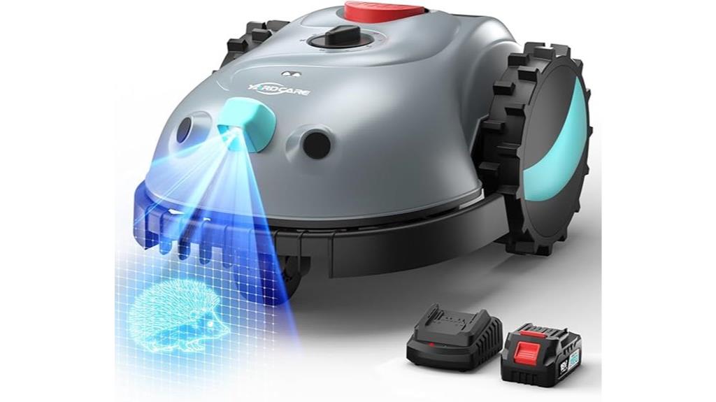 v100 mower with visual navigation