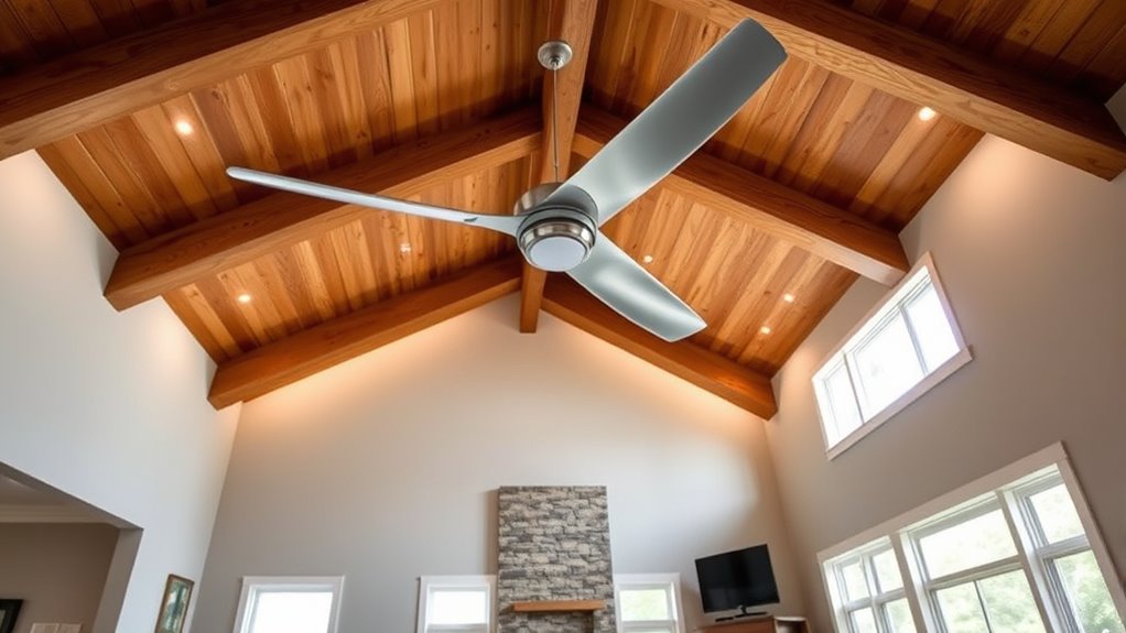 vaulted ceiling fan considerations