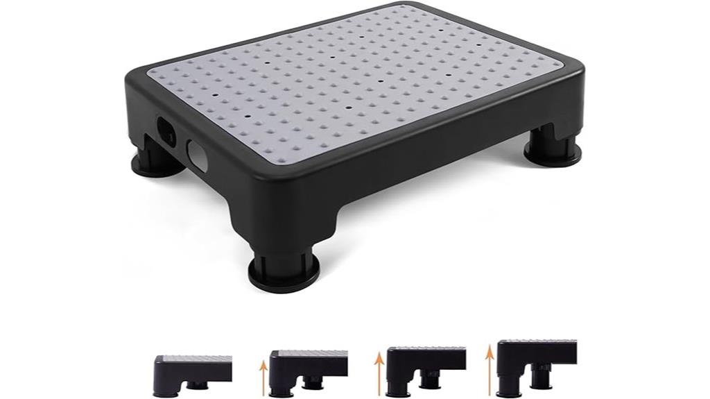 versatile adjustable step stool