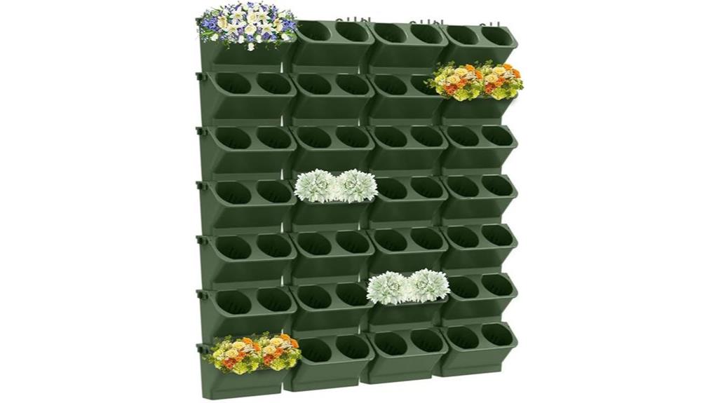 vertical garden with pockets