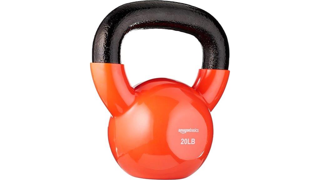 vinyl coated kettlebell weight