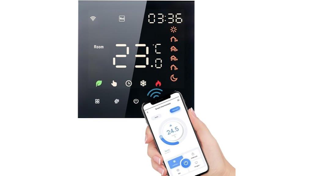 voice controlled touchscreen thermostat