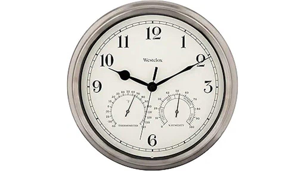 wall clock with gauges