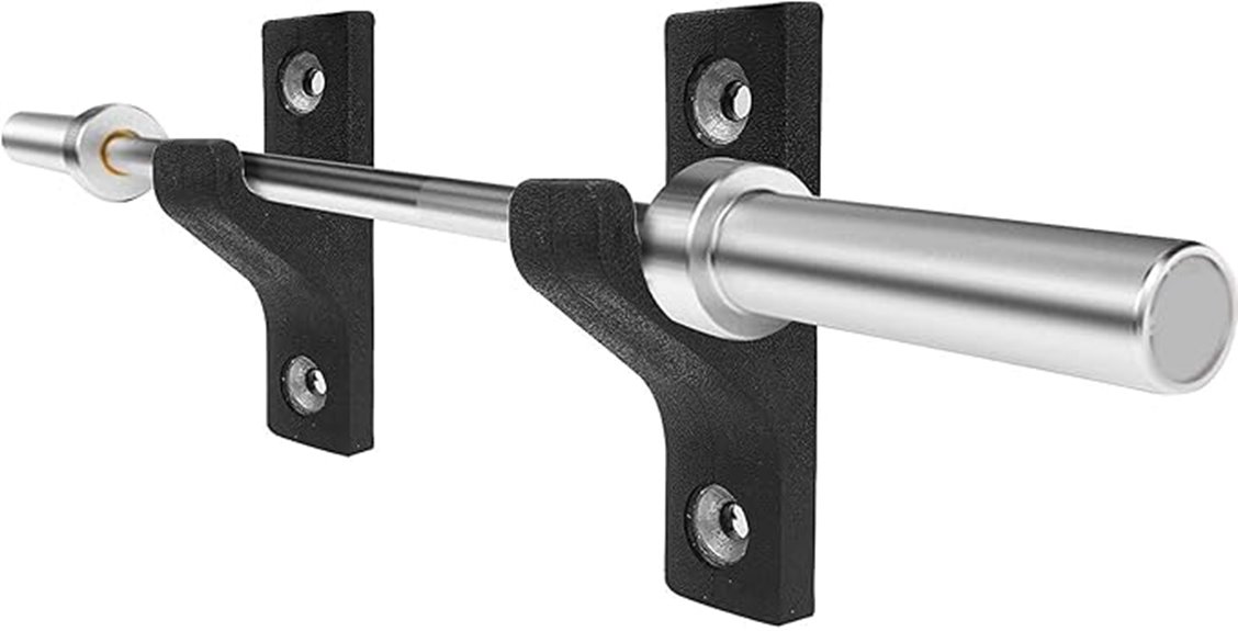 wall mounted barbell storage