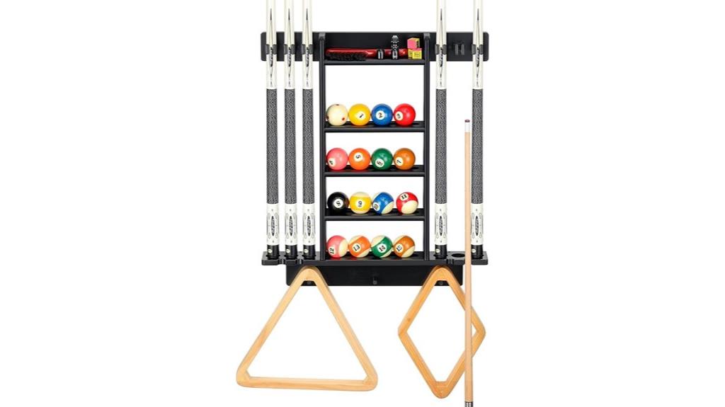 wall mounted cue rack