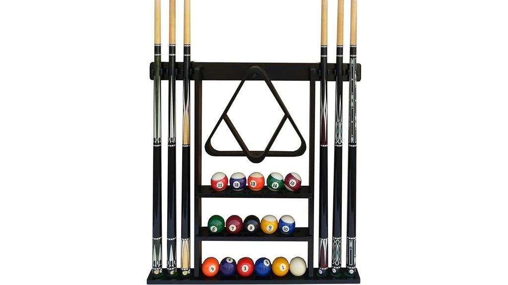 wall mounted cue rack