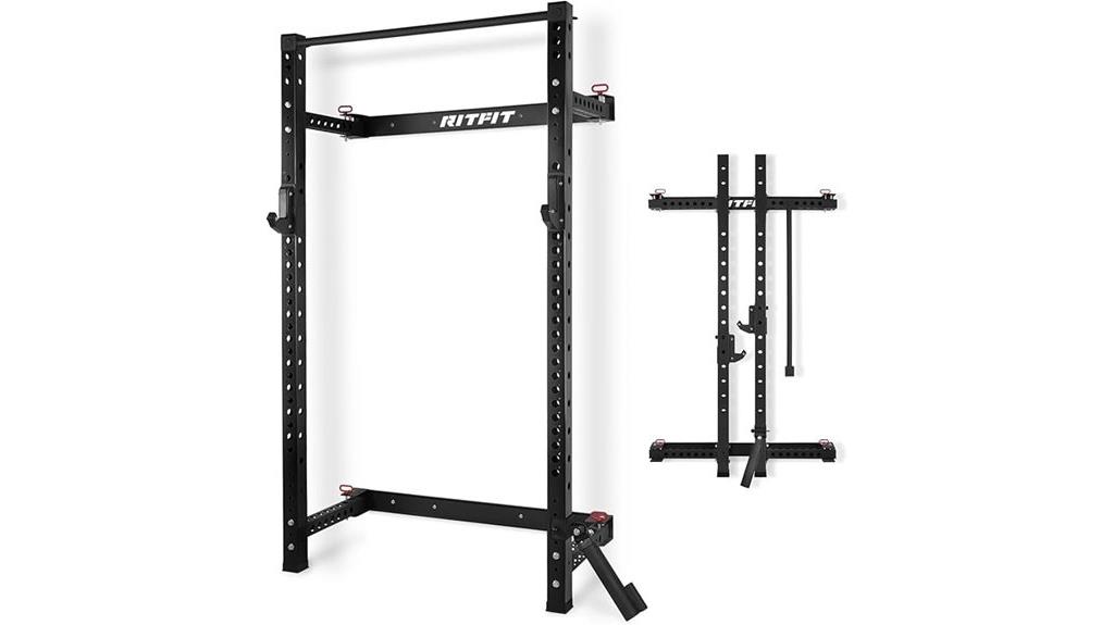 wall mounted foldable squat rack