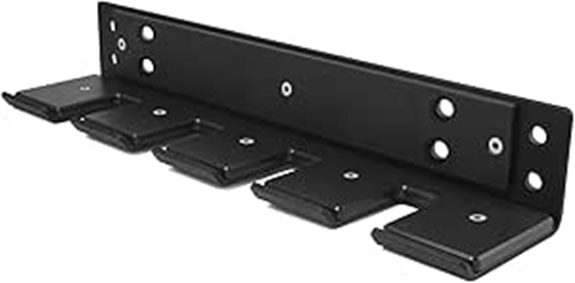 wall mounted olympic bar holder