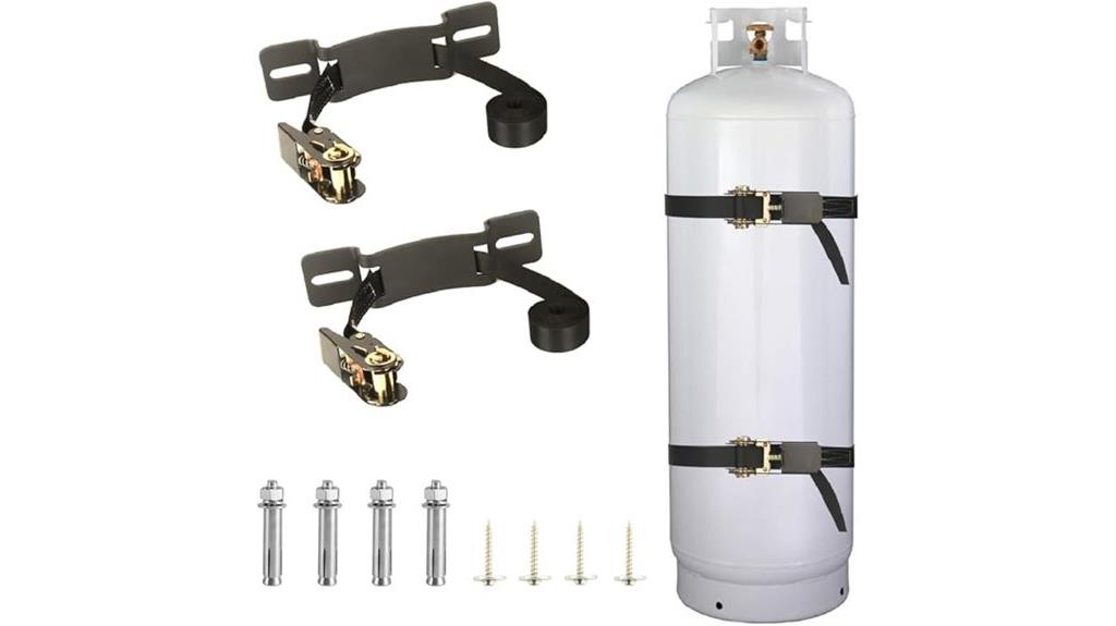 wall mounted propane tank bracket