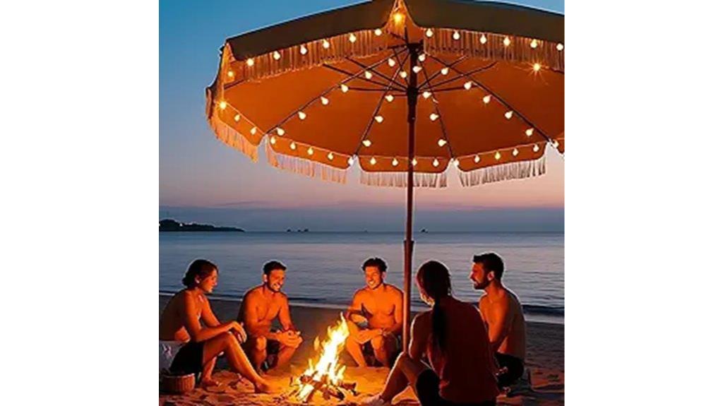 warm white patio lights