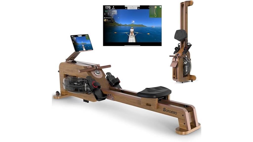 water rowing machine features