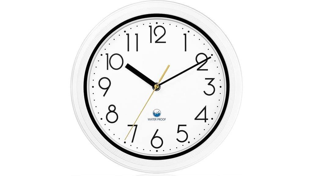 waterproof 11 inch wall clock