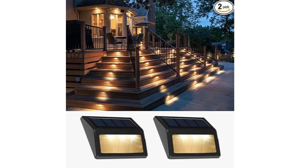 waterproof solar step lights