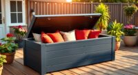 weatherproof deck boxes with cushions