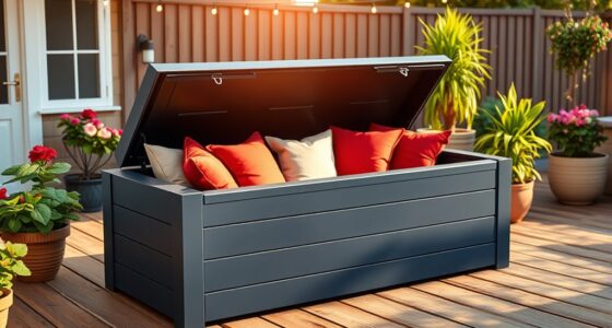 weatherproof deck boxes with cushions