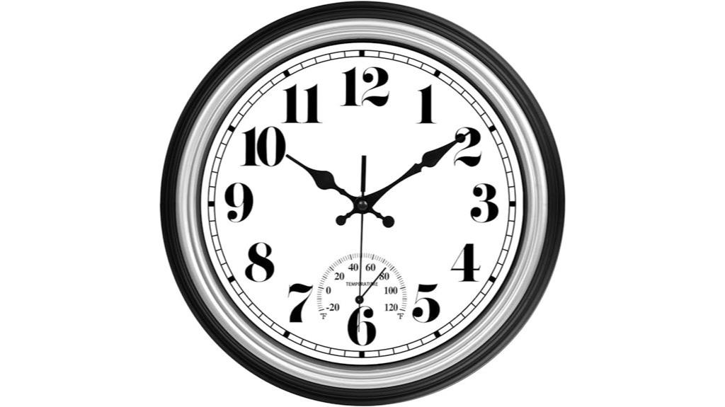 weatherproof wall clock