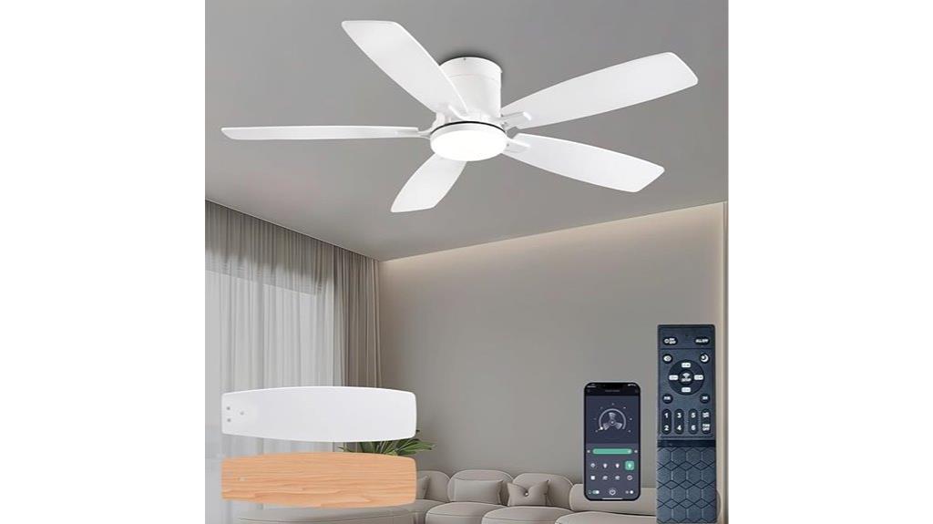 white 52 inch remote ceiling fan