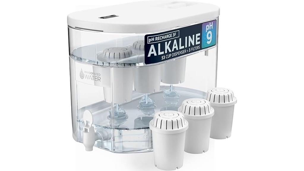 white alkaline water dispenser