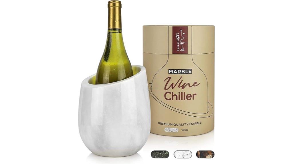 white marble wine bucket