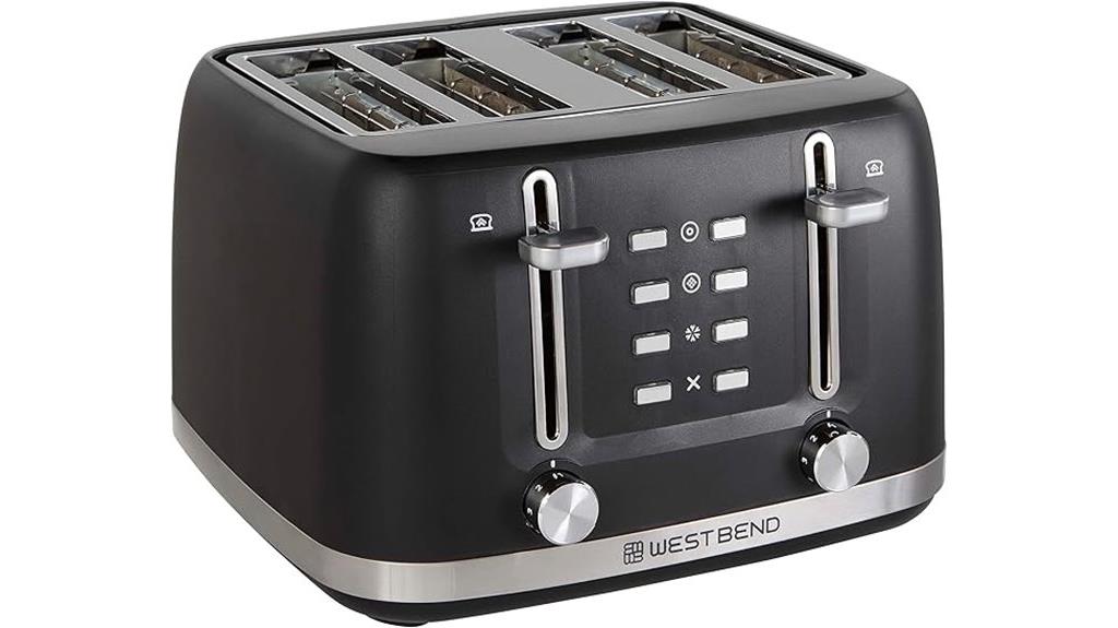 wide slot toaster settings