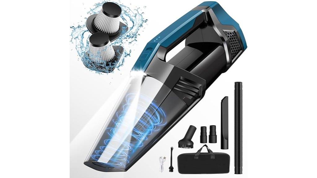 wireless car vacuum with light