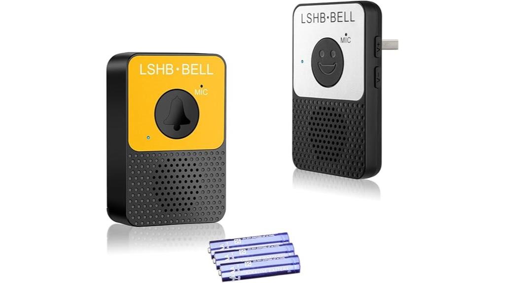 wireless doorbell with audio