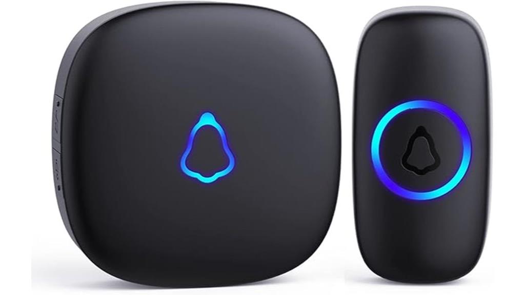 wireless led doorbell range