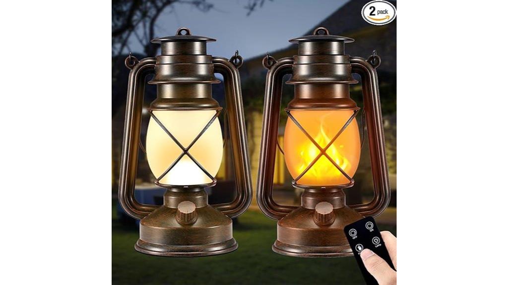 wireless led lanterns set