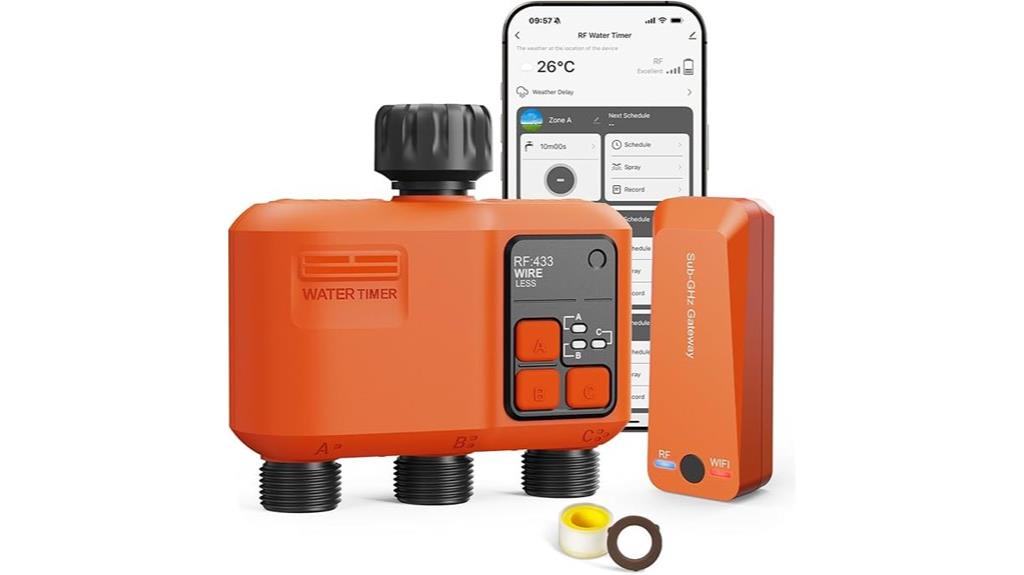 wireless multi zone sprinkler control