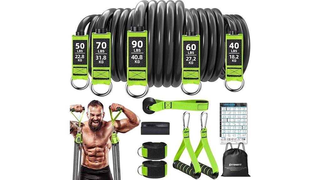 workout resistance bands handles