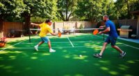 backyard pickleball court setup