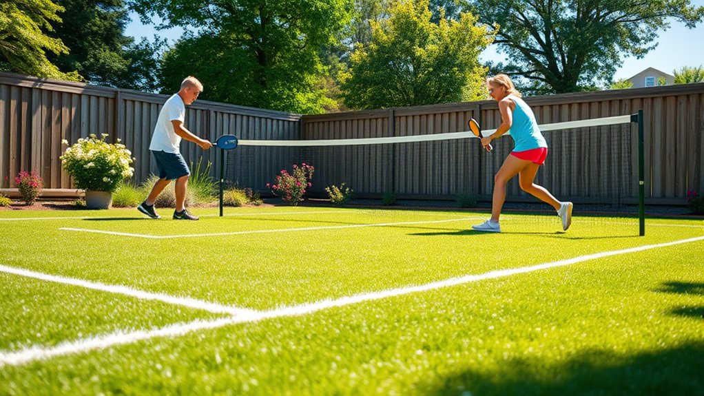 build your backyard pickleball court