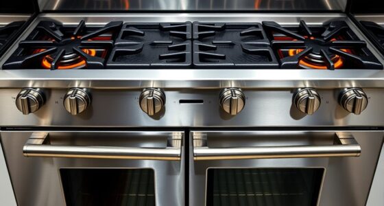 commercial style cooking features