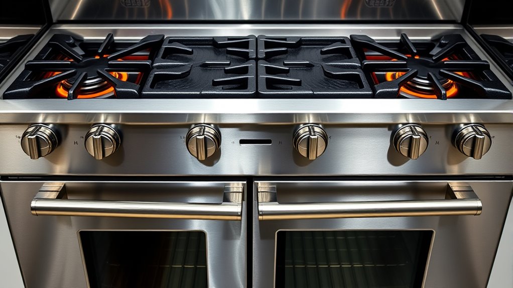 commercial style cooking features