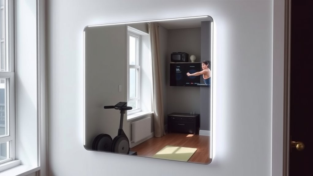 compact interactive workout mirrors