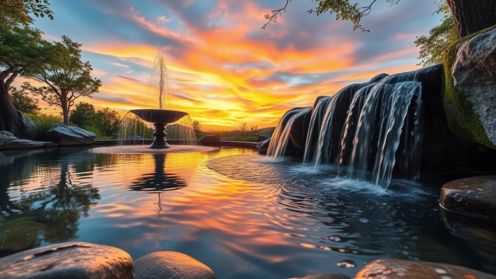 designing water features outdoors