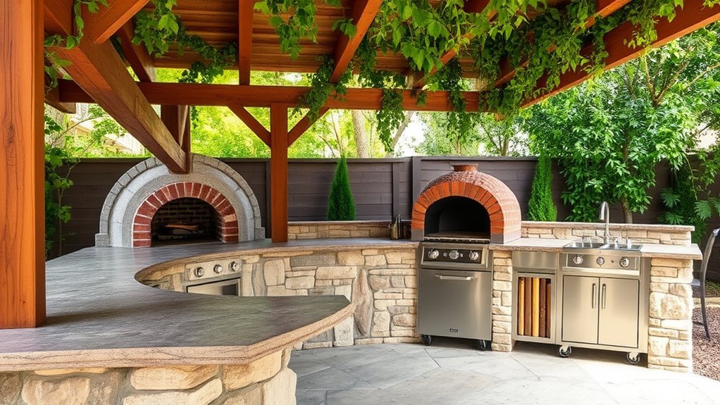 eco friendly outdoor cooking setup