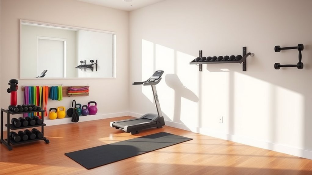 home gym space planning