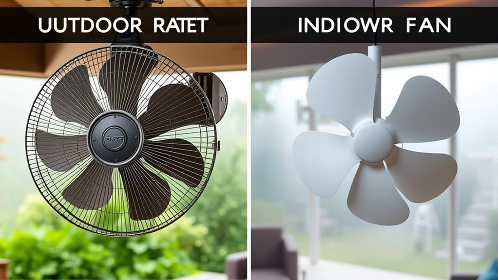 indoor vs outdoor fans