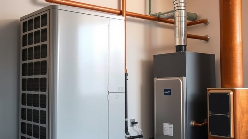 integrated heat pump furnace