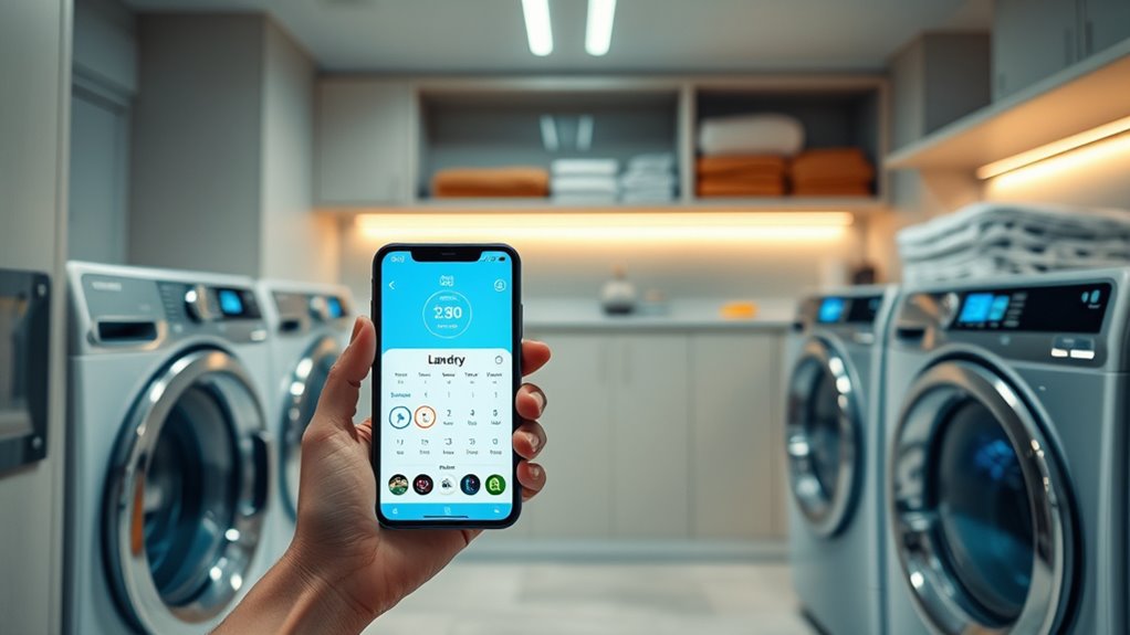 laundry scheduling app notifications