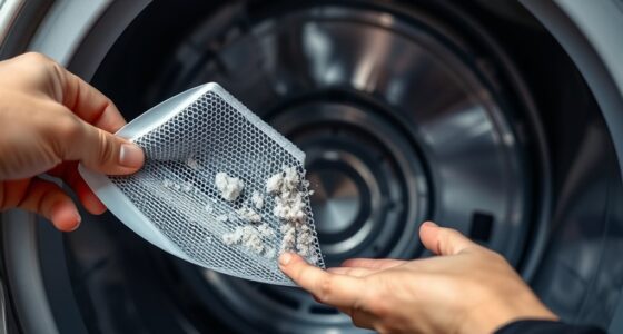 lint filter and sensor cleaning