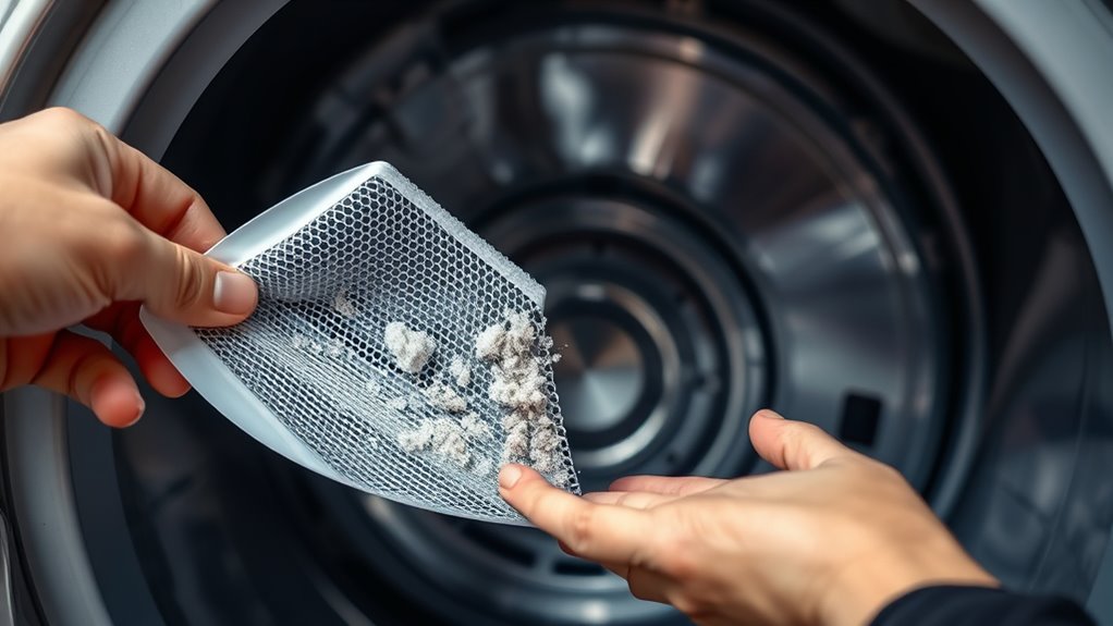 lint filter and sensor cleaning